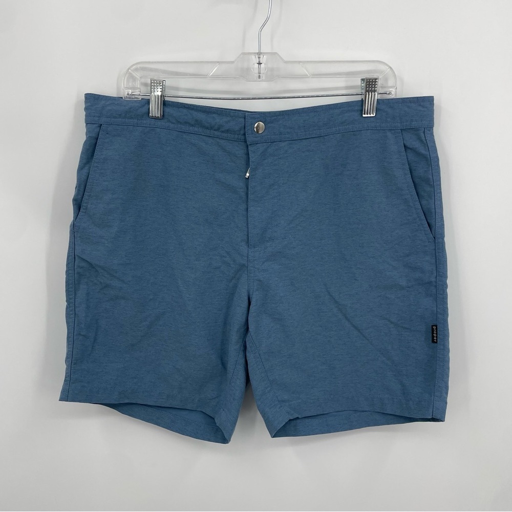 Devereux Proper Threads‎ Bond Hybrid Swim Shorts in blue 34 7” inseam